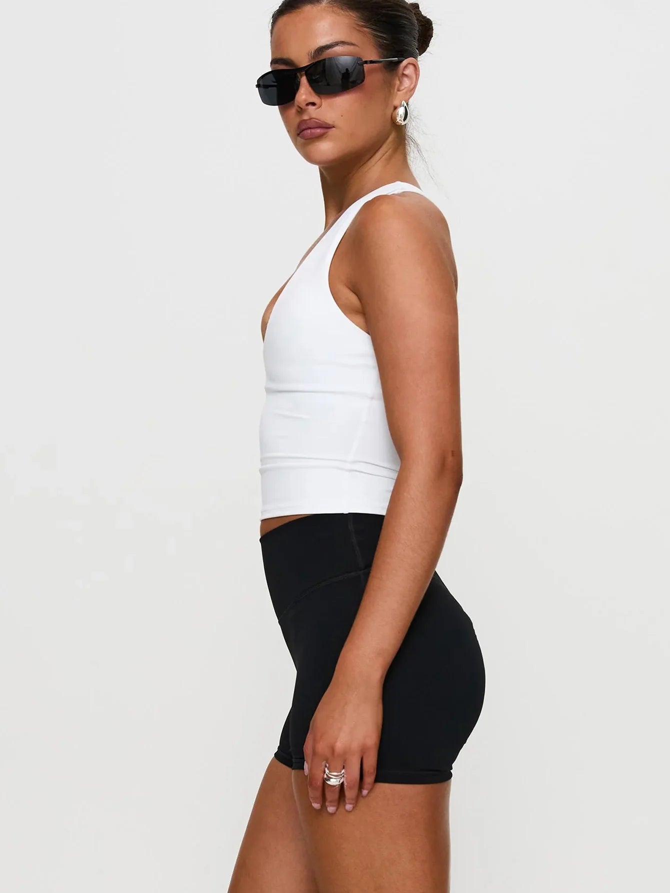 Cropped Feminino de Treino Costas Nadador em Poliéster e Elastano – Sophia