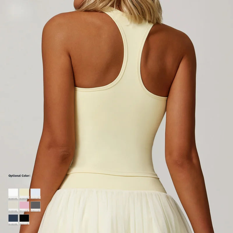 Regata Feminina em Poliamida com Costas Nadador e Modelagem Ajustada – Luana