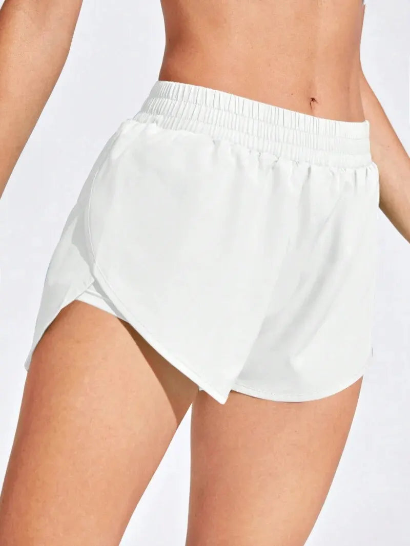 Shorts Duplo Feminino de Academia Treino com Bolso em Poliéster e Elastano – Mariah