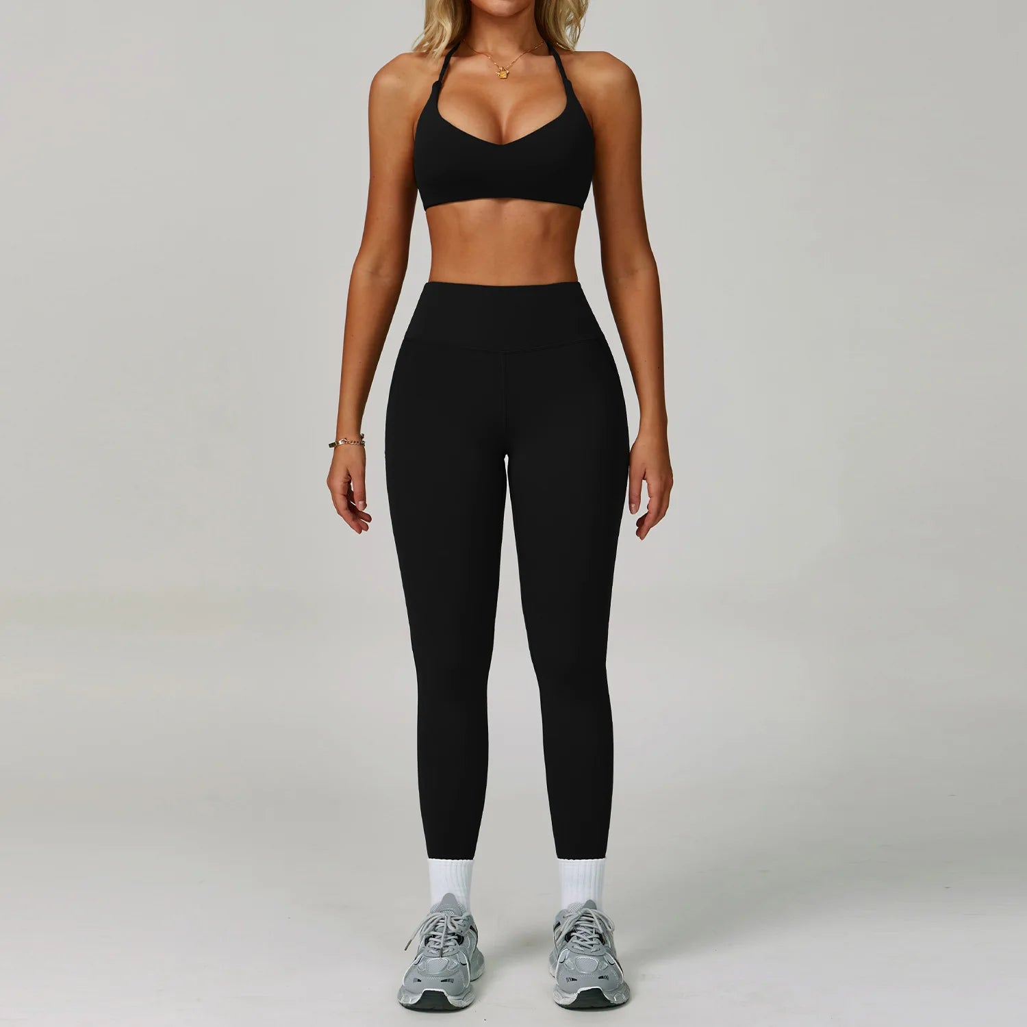 Conjunto Feminino de Treino com Legging e Top em Poliamida Premium – Bruna