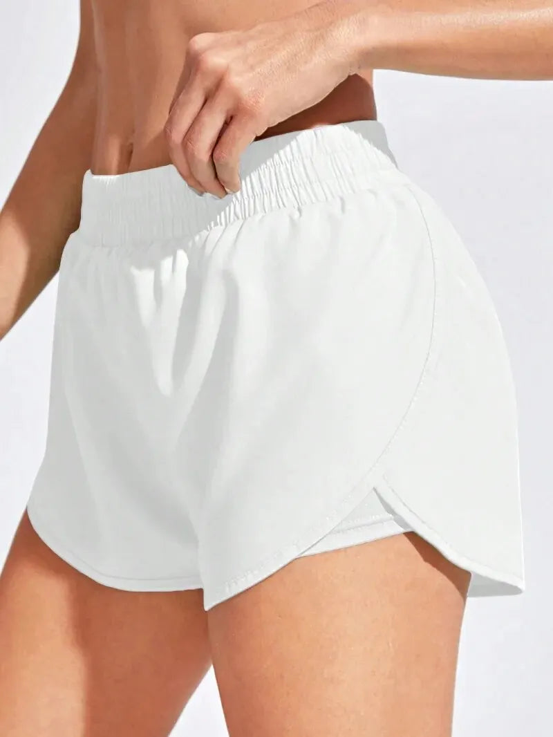 Shorts Duplo Feminino de Academia Treino com Bolso em Poliéster e Elastano – Mariah