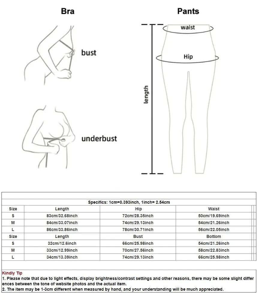 Conjunto Feminino de Treino Rafa – Top e Legging em Poliéster e Elastano