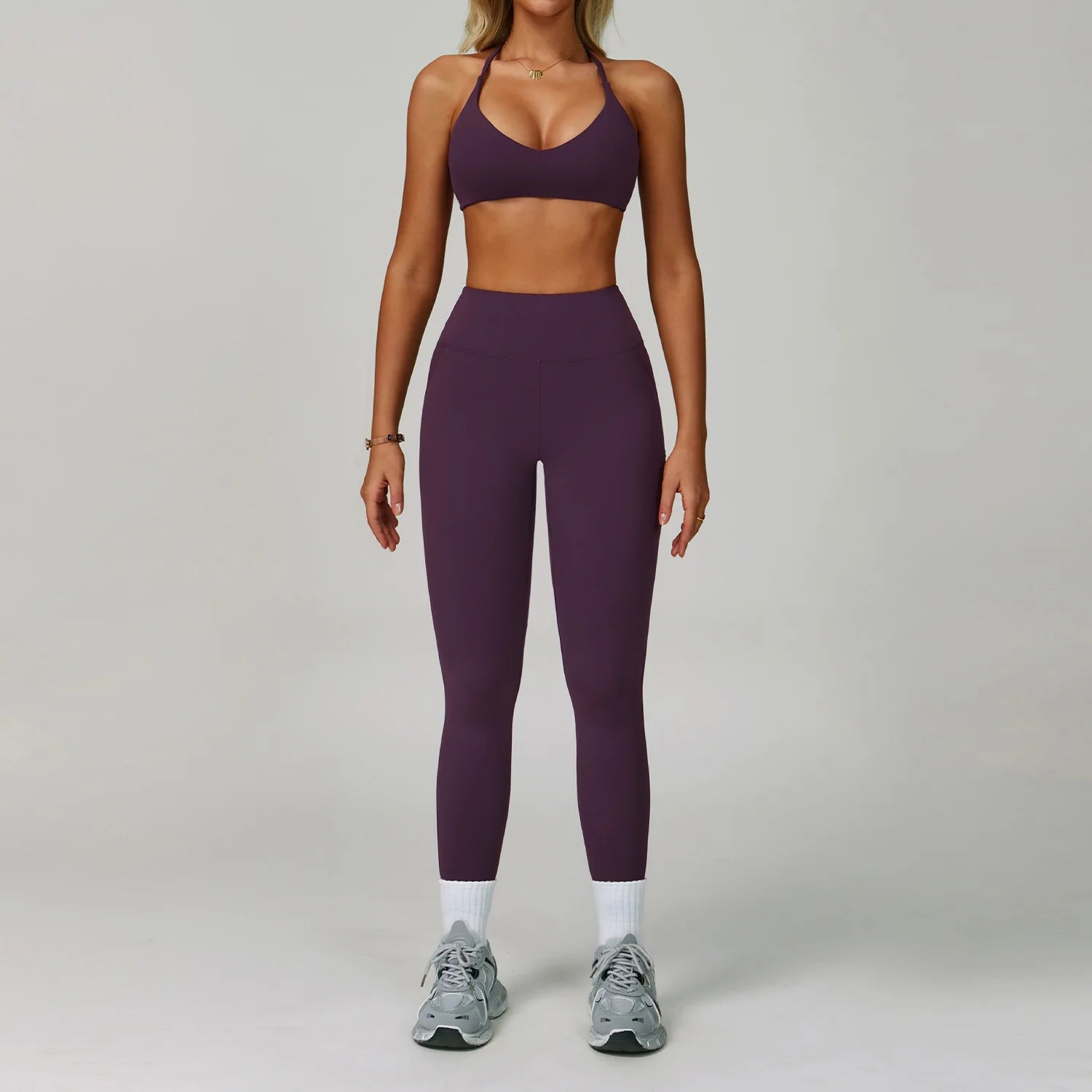 Conjunto Feminino de Treino com Legging e Top em Poliamida Premium – Bruna