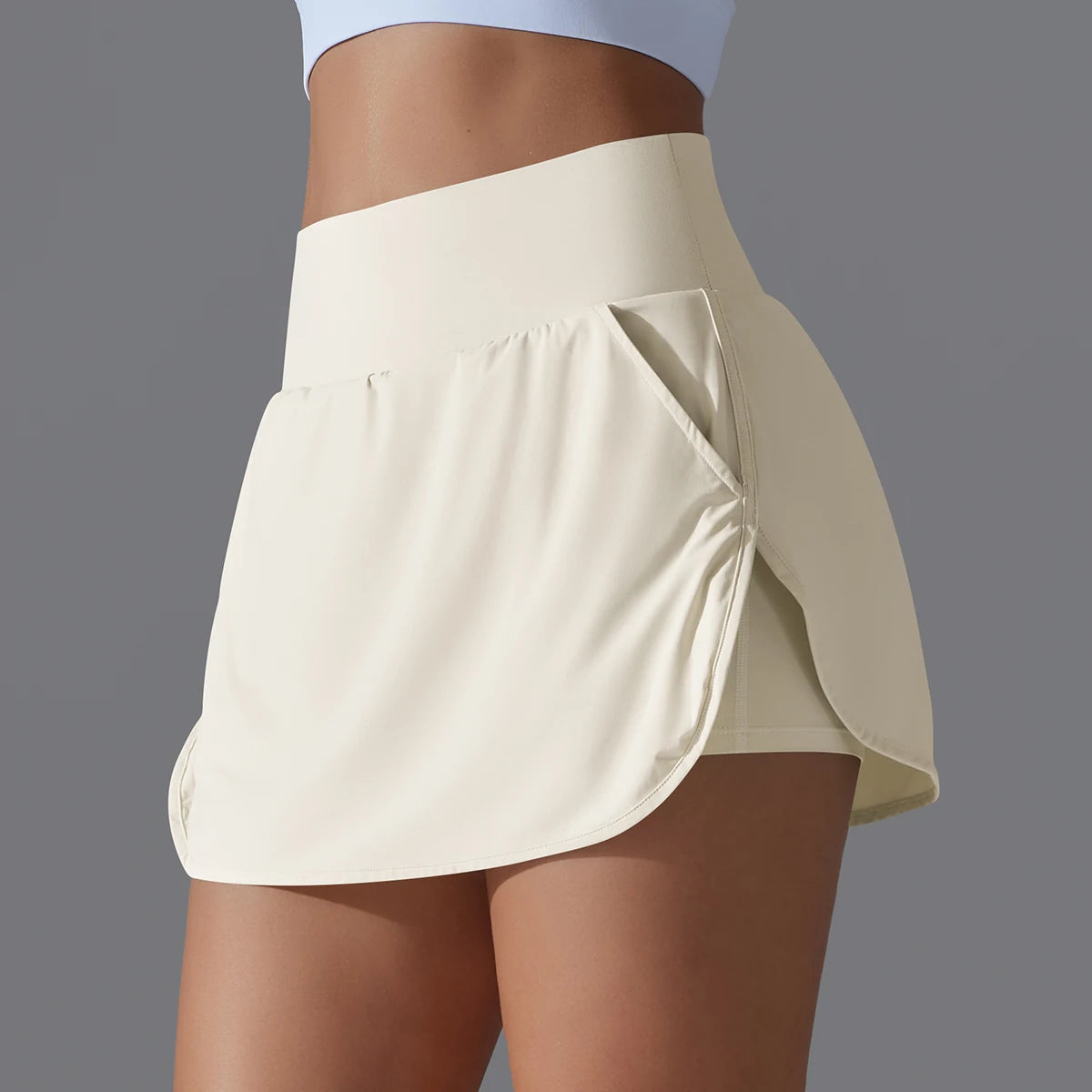 Shorts Saia Feminino com Bolso para Beach Tennis em Poliamida Premium – Viviane