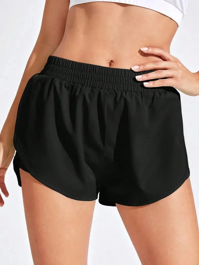 Shorts Duplo Feminino de Academia Treino com Bolso em Poliéster e Elastano – Mariah
