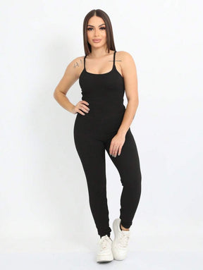 Macacão Feminino com Alcinha Fina e Costas Abertas – Eliana