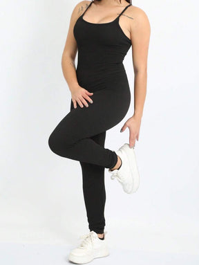 Macacão Feminino com Alcinha Fina e Costas Abertas – Eliana