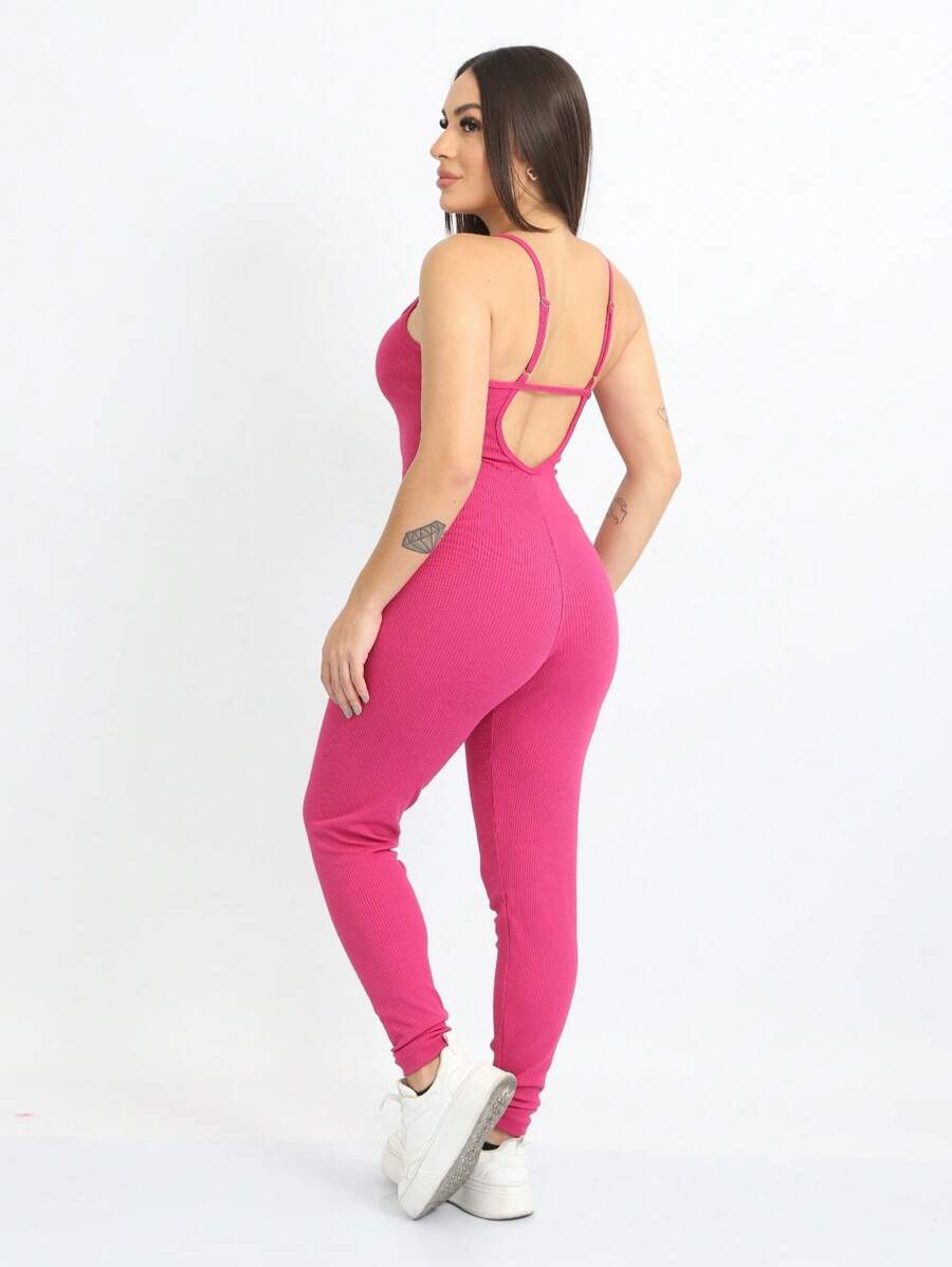 Macacão Feminino com Alcinha Fina e Costas Abertas – Eliana