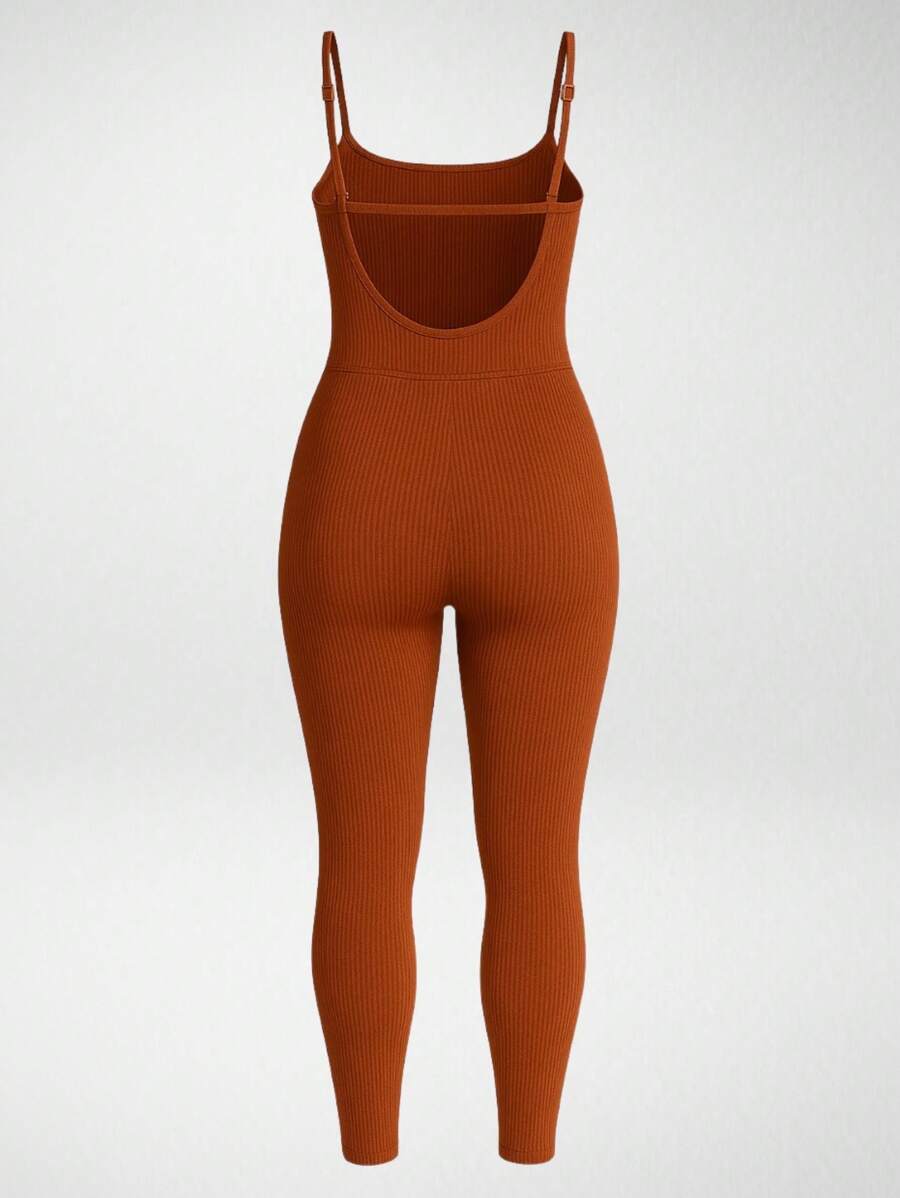 Macacão Feminino com Alcinha Fina e Costas Abertas – Eliana