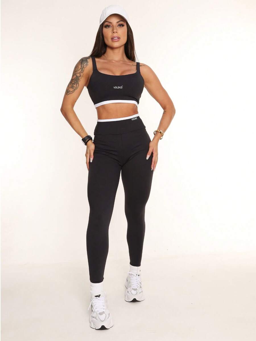 Legging Feminina de Treino Alta Cintura Zero Transparência – Fer