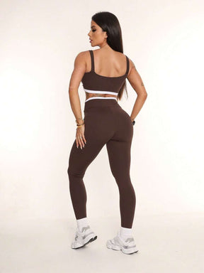 Legging Feminina de Treino Alta Cintura Zero Transparência – Fer