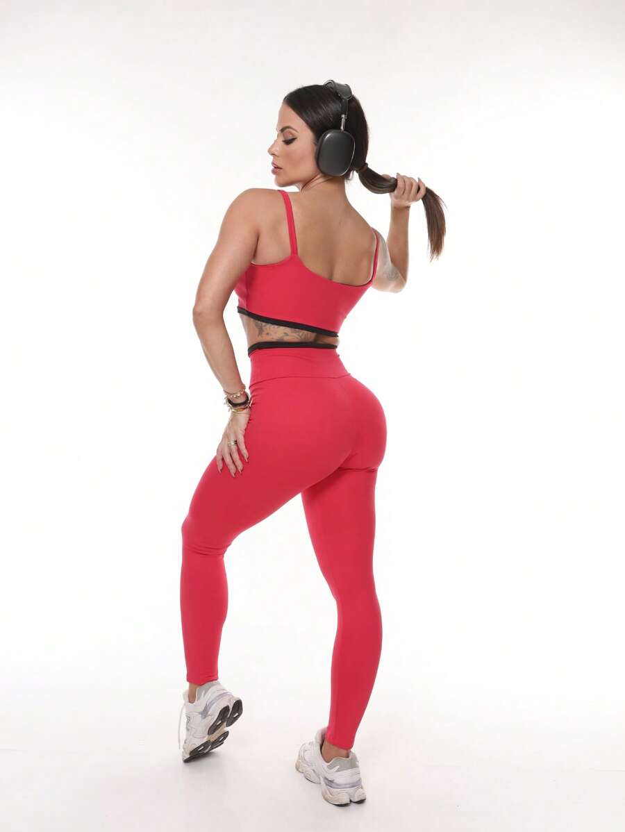 Legging Feminina de Treino Alta Cintura Zero Transparência – Fer
