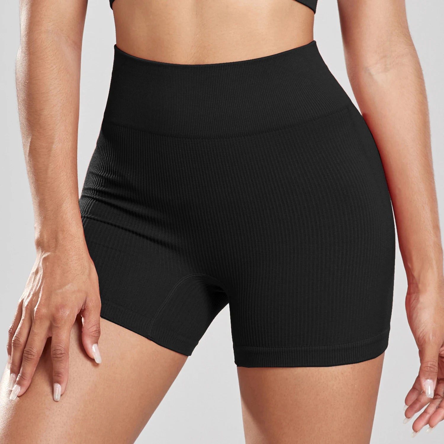 Shorts Feminino de Cintura Alta sem Costura – Karina