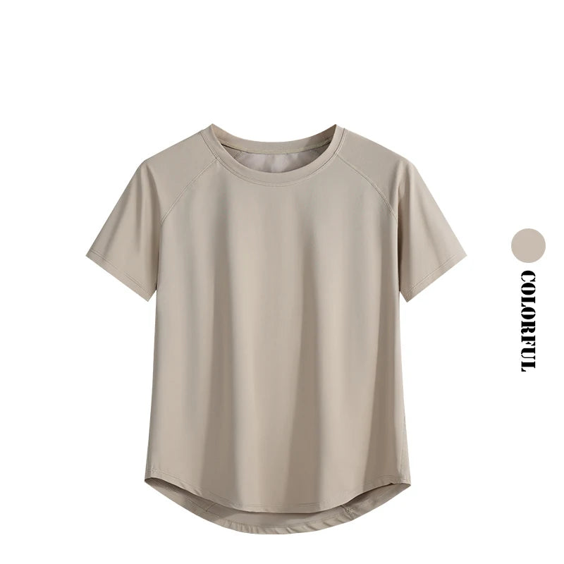 Camiseta Feminina de Treino Dryfit Manga Curta em Poliéster Leve – Drur