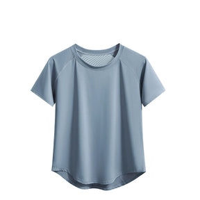 Camiseta Feminina de Treino Dryfit Manga Curta em Poliéster Leve – Drur