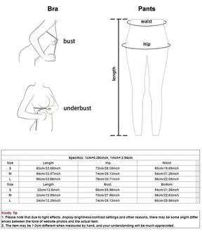 Conjunto Feminino de Treino Rafa – Top e Legging em Poliéster e Elastano