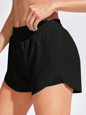 Shorts Duplo Feminino de Academia Treino com Bolso em Poliéster e Elastano – Mariah