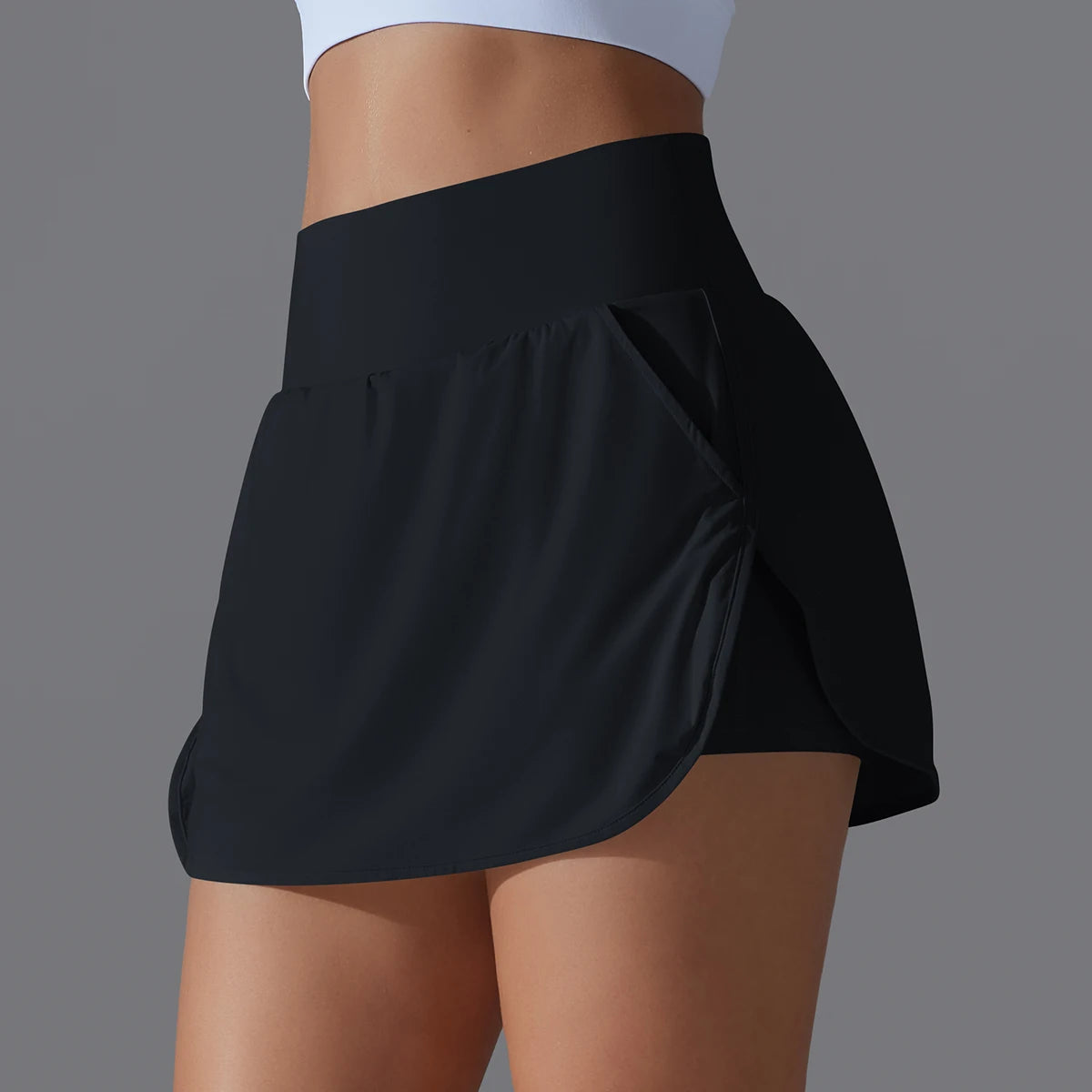 Shorts Saia Feminino com Bolso para Beach Tennis em Poliamida Premium – Viviane