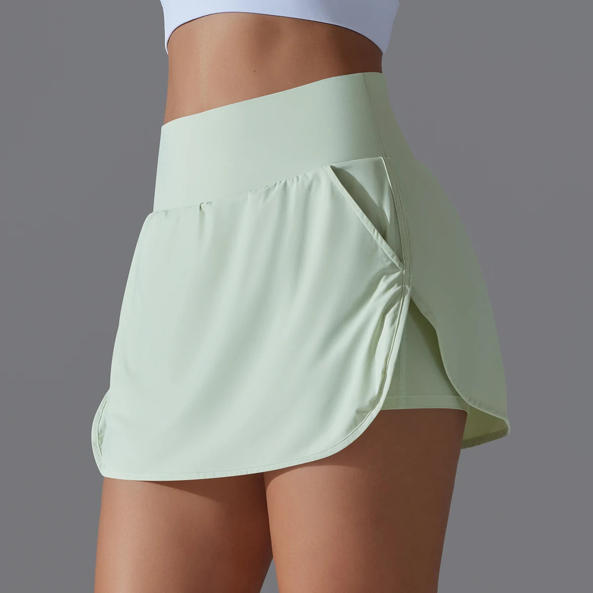 Shorts Saia Feminino com Bolso para Beach Tennis em Poliamida Premium – Viviane