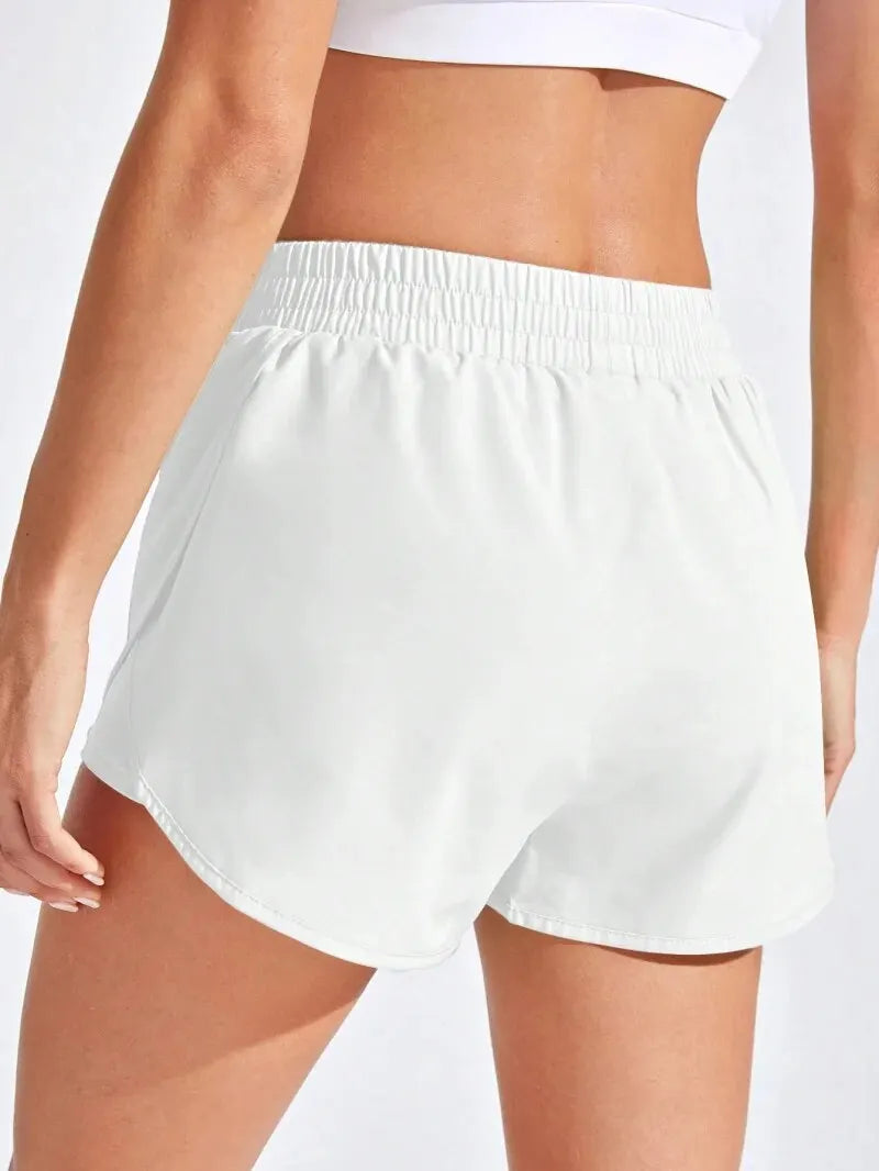 Shorts Duplo Feminino de Academia Treino com Bolso em Poliéster e Elastano – Mariah